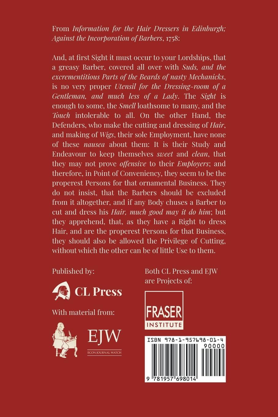 Rückseitencover Hume, Smith, Burke, Geijer, Menger, d'Argenson, et EJW cetera