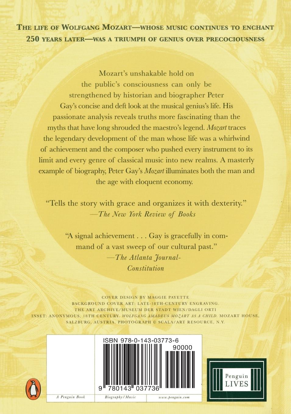 Rückseitencover Mozart