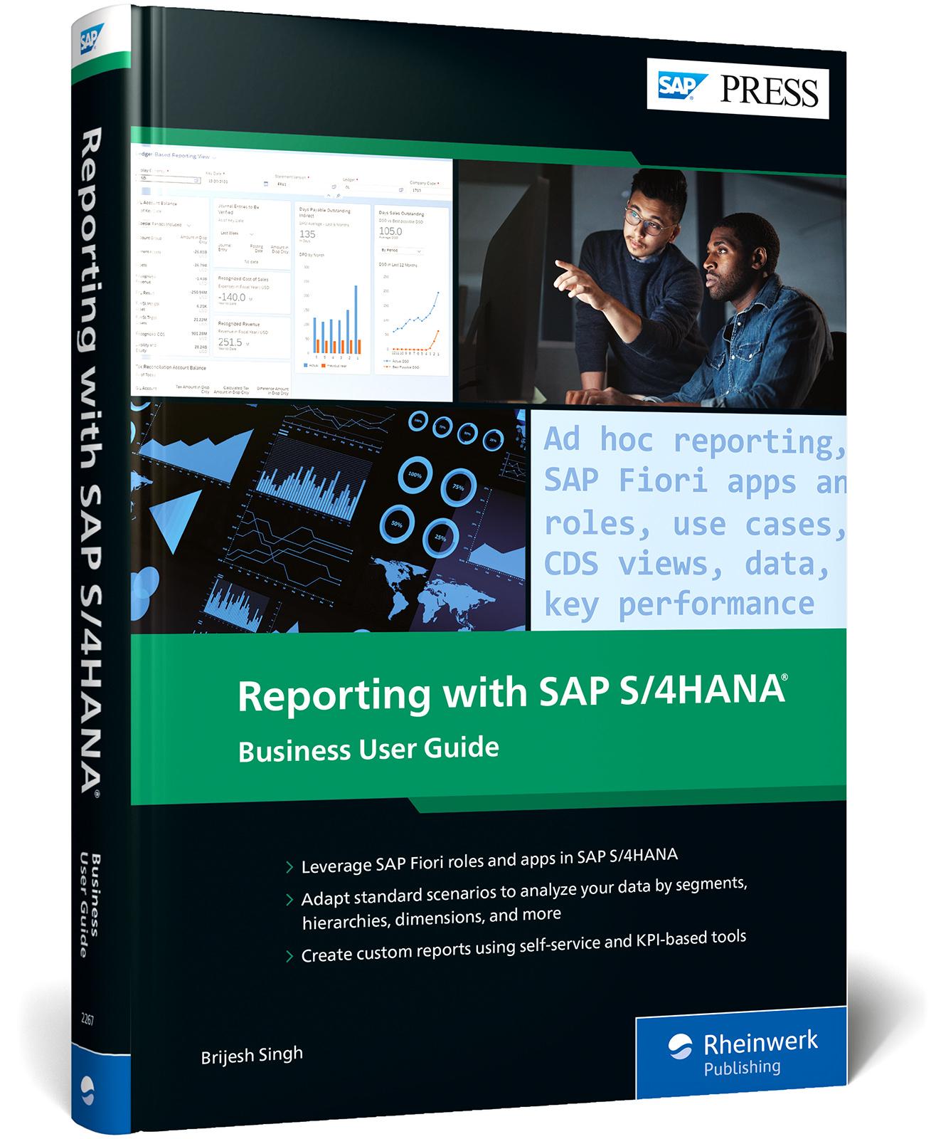 Vorderes Coverbild Reporting with SAP S/4HANA: Business User Guide