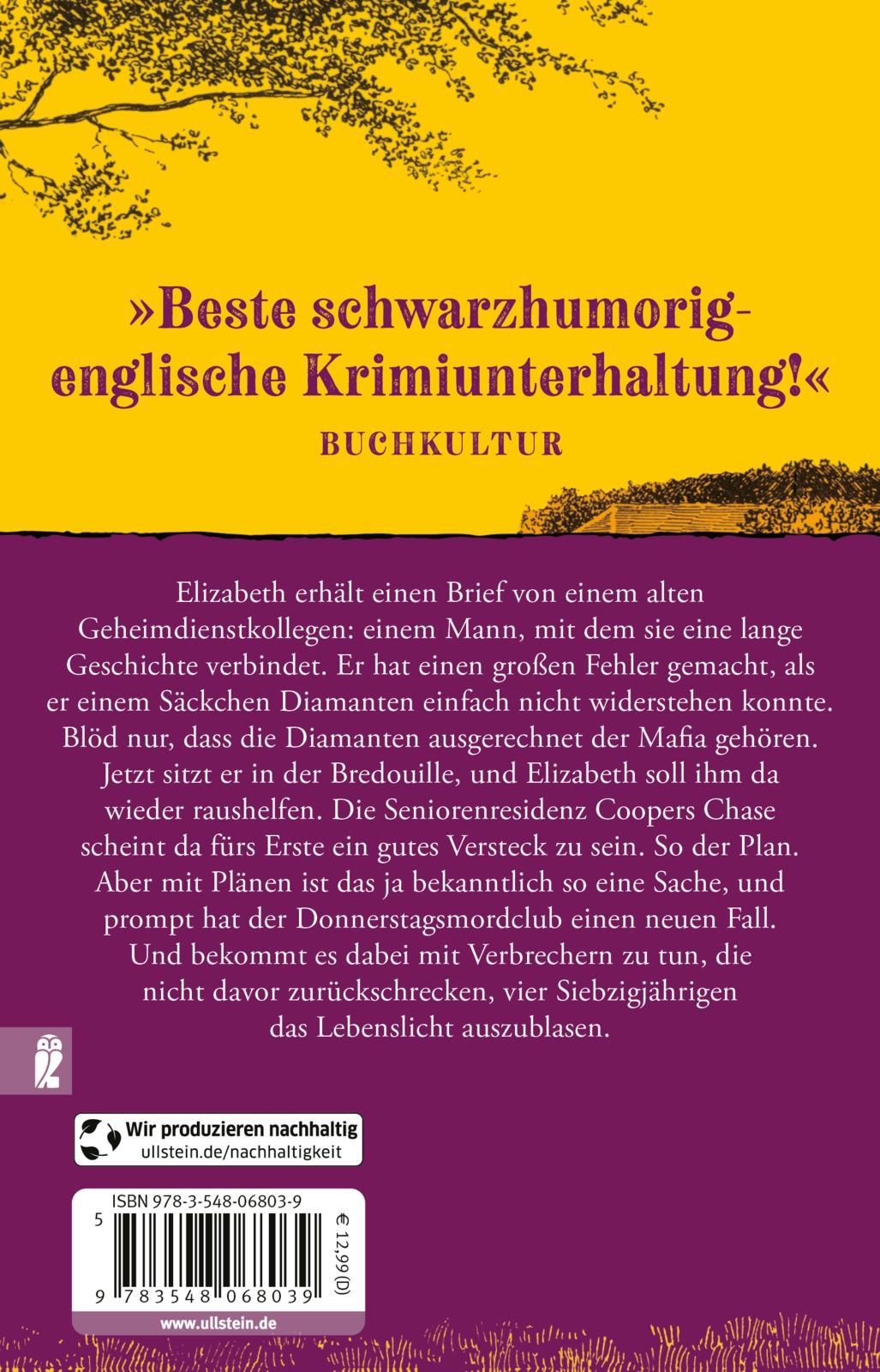 Rückseitencover Der Donnerstagsmordclub und der Mann, der zweimal starb