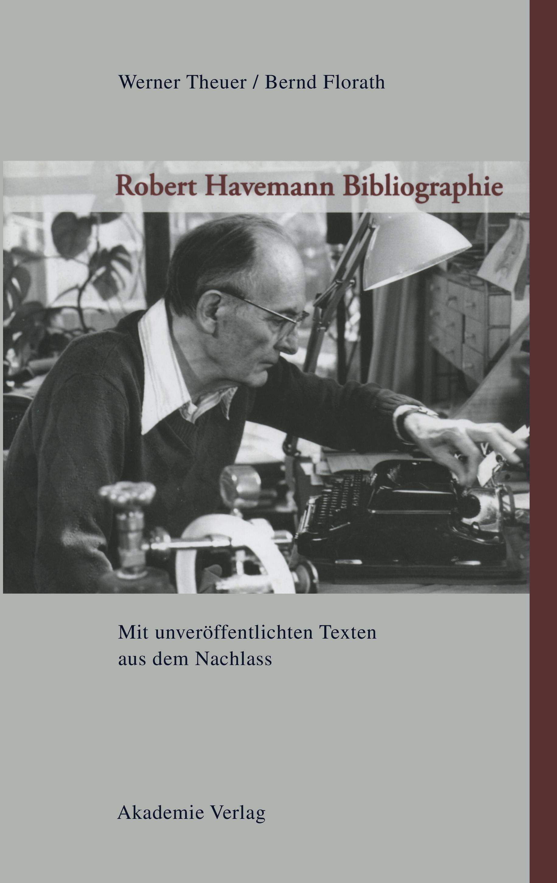 Vorderes Coverbild Robert Havemann Bibliographie