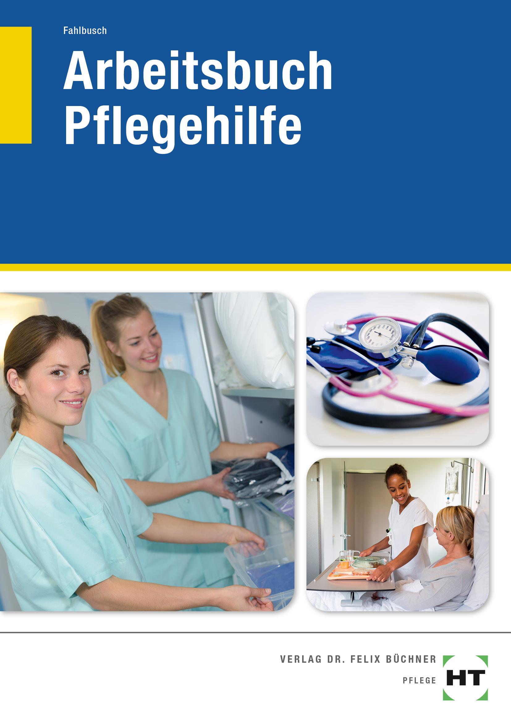 Vorderes Coverbild Arbeitsbuch Pflegehilfe