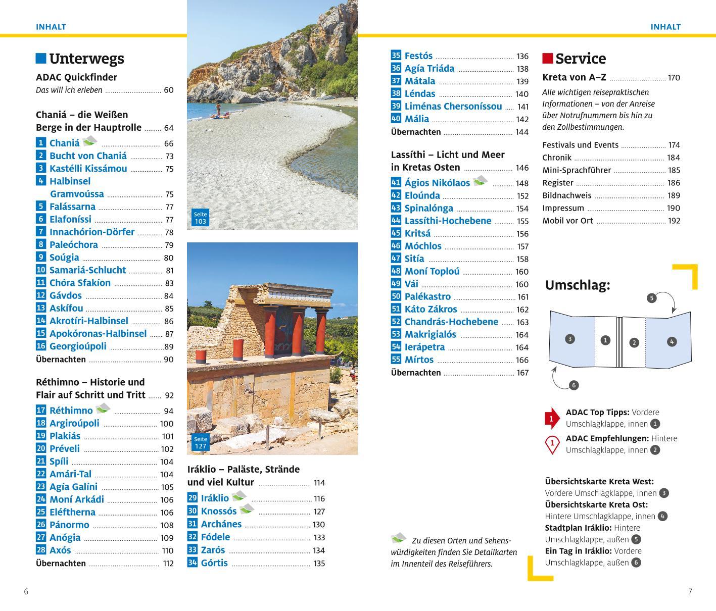 Beispielinhalt (Bild) ADAC Reiseführer plus Kreta