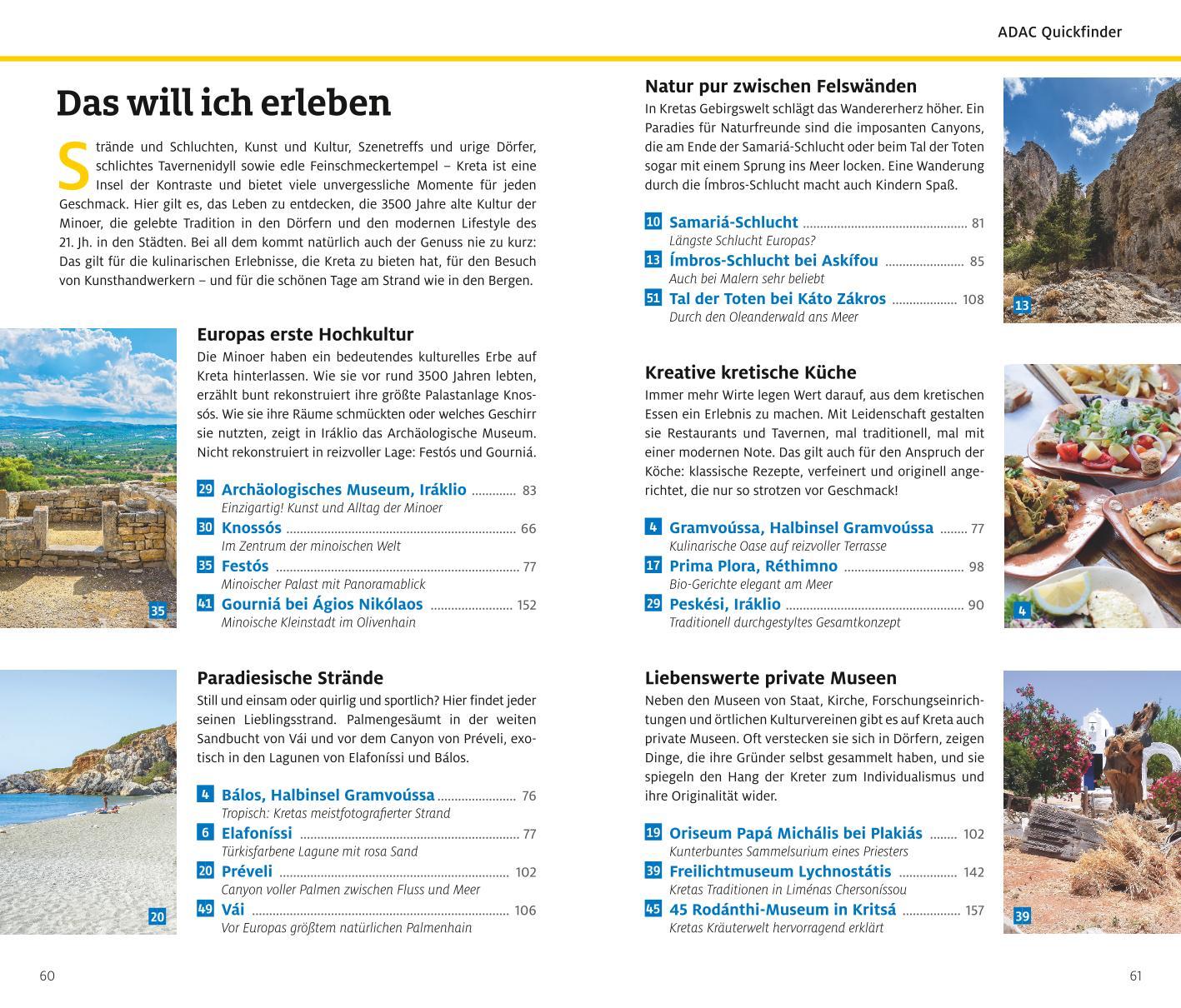 Beispielinhalt (Bild) ADAC Reiseführer plus Kreta
