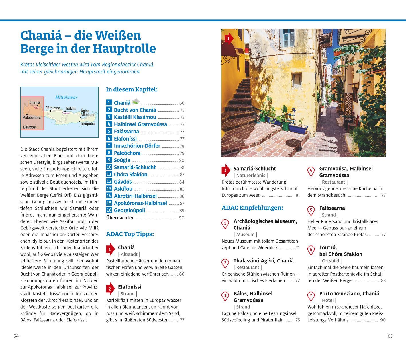 Beispielinhalt (Bild) ADAC Reiseführer plus Kreta