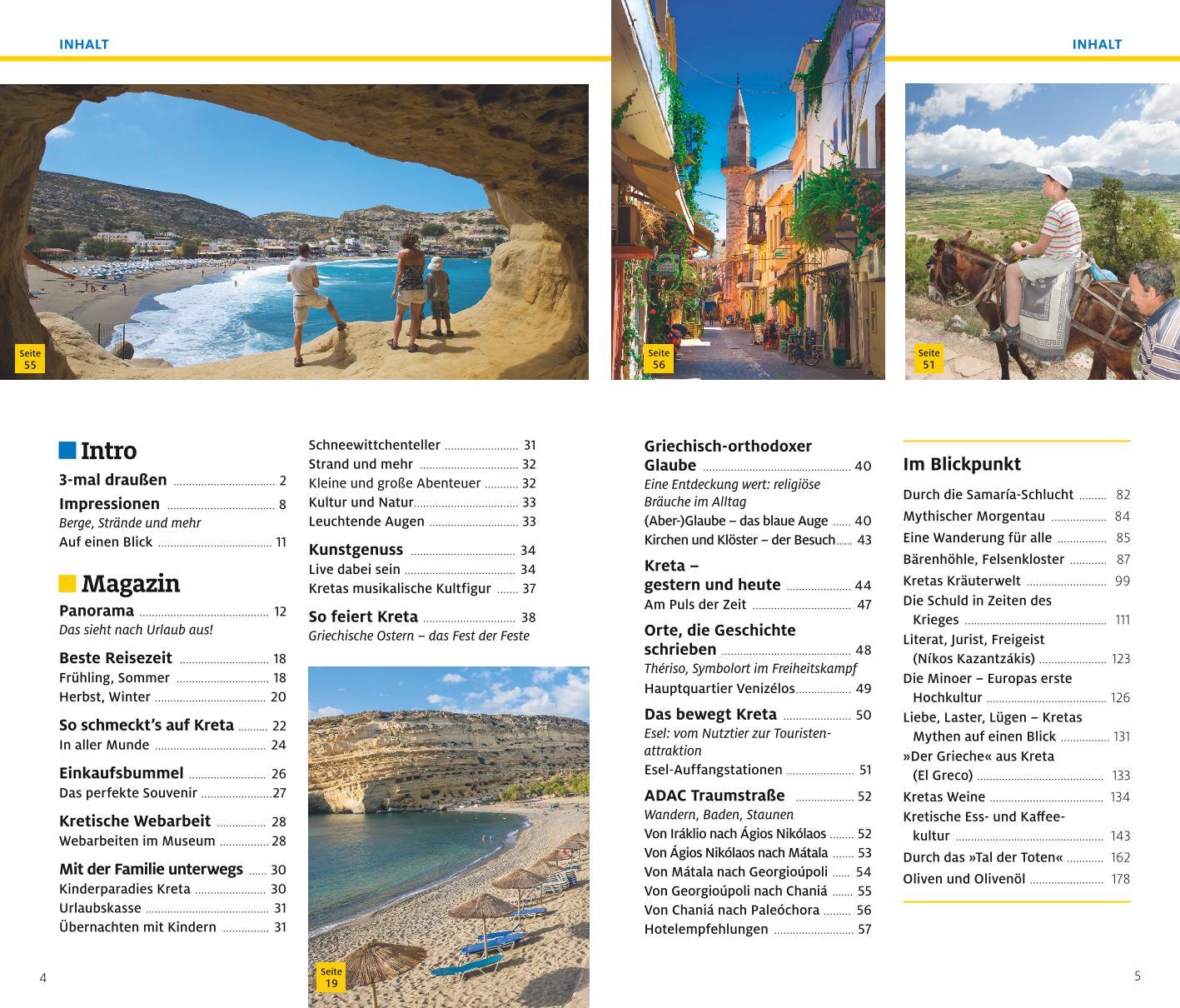 Beispielinhalt (Bild) ADAC Reiseführer plus Kreta
