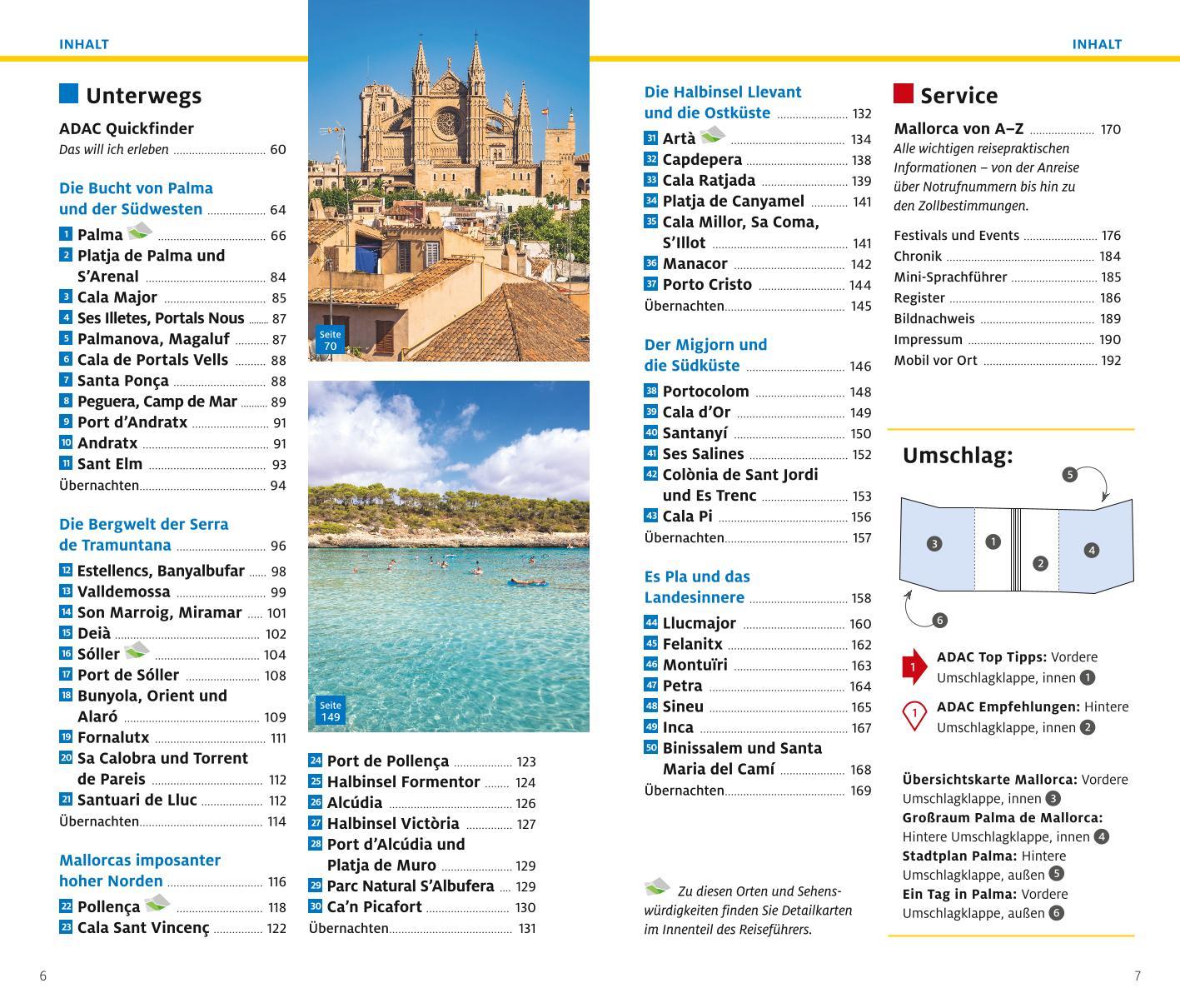 Beispielinhalt (Bild) ADAC Reiseführer plus Mallorca