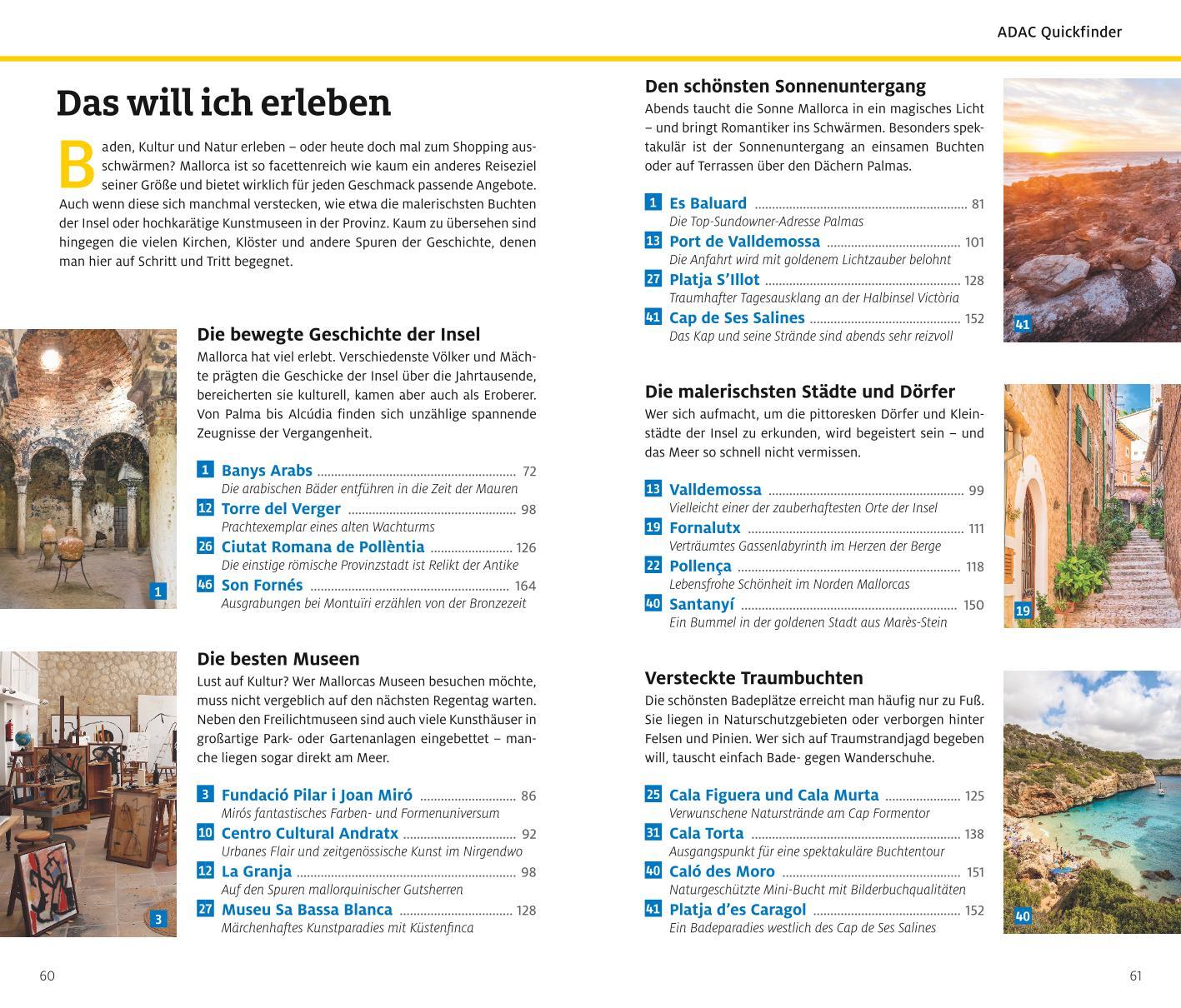 Beispielinhalt (Bild) ADAC Reiseführer plus Mallorca