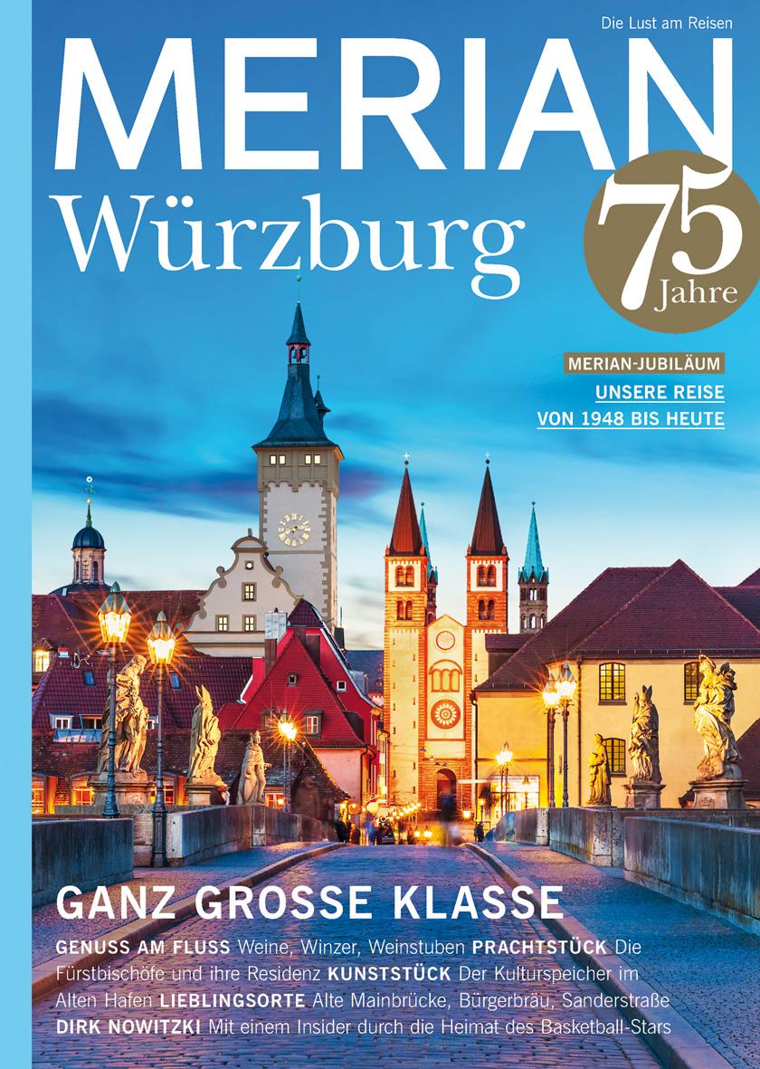 Vorderes Coverbild MERIAN Magazin Würzburg  01/2023