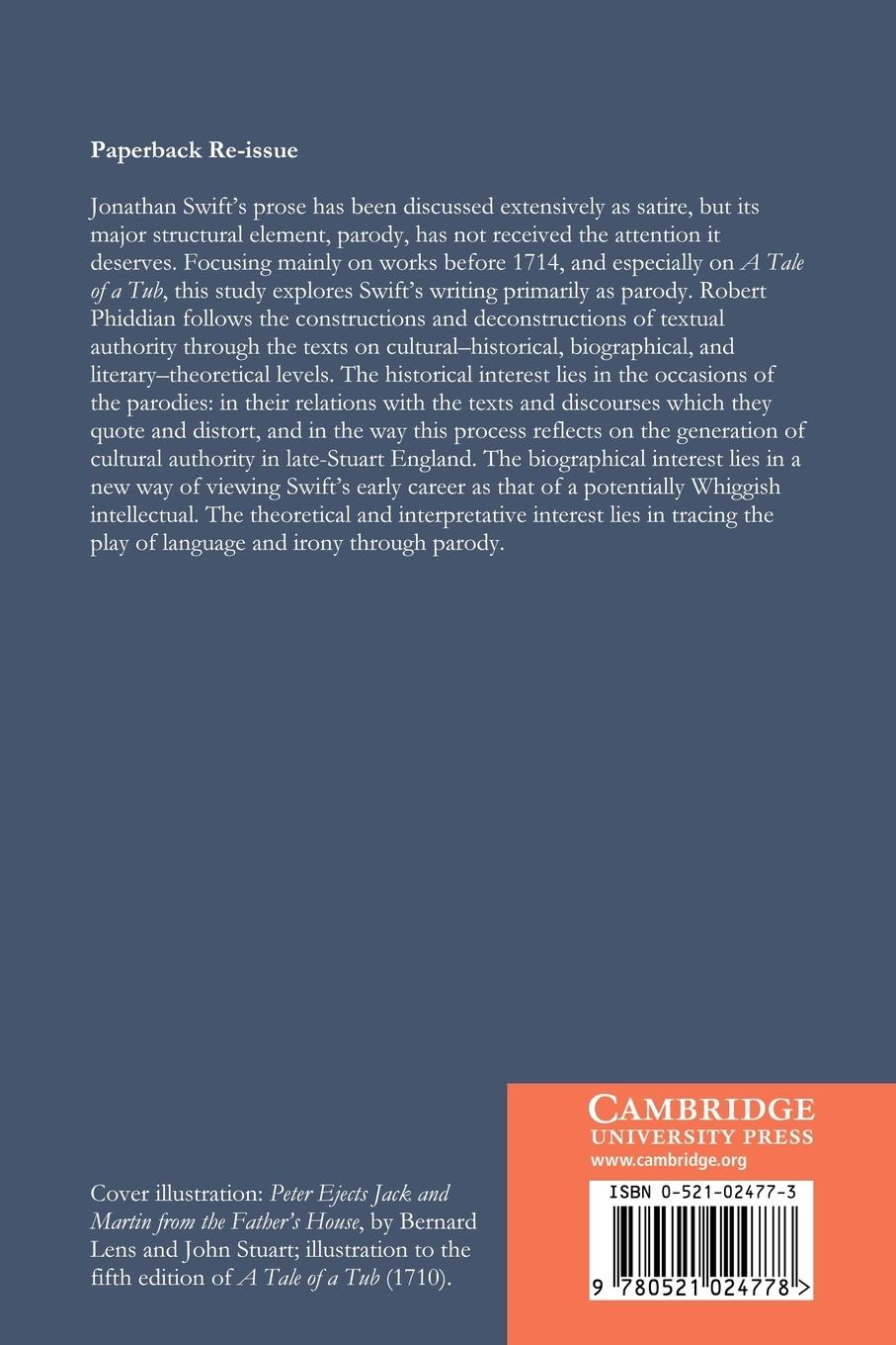 Rückseitencover Swift's Parody
