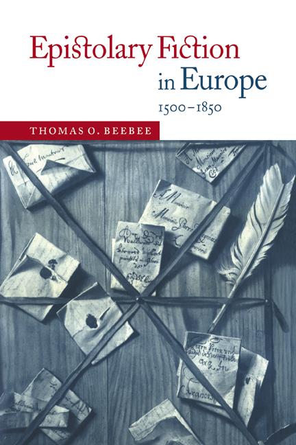 Vorderes Coverbild Epistolary Fiction in Europe, 1500 1850