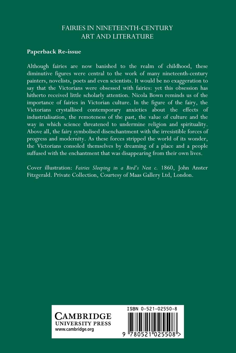 Rückseitencover Fairies in Nineteenth-Century Art and Literature