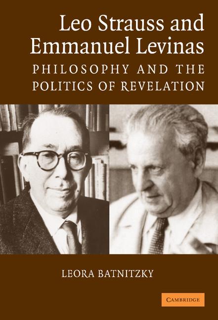 Vorderes Coverbild Leo Strauss and Emmanuel Levinas