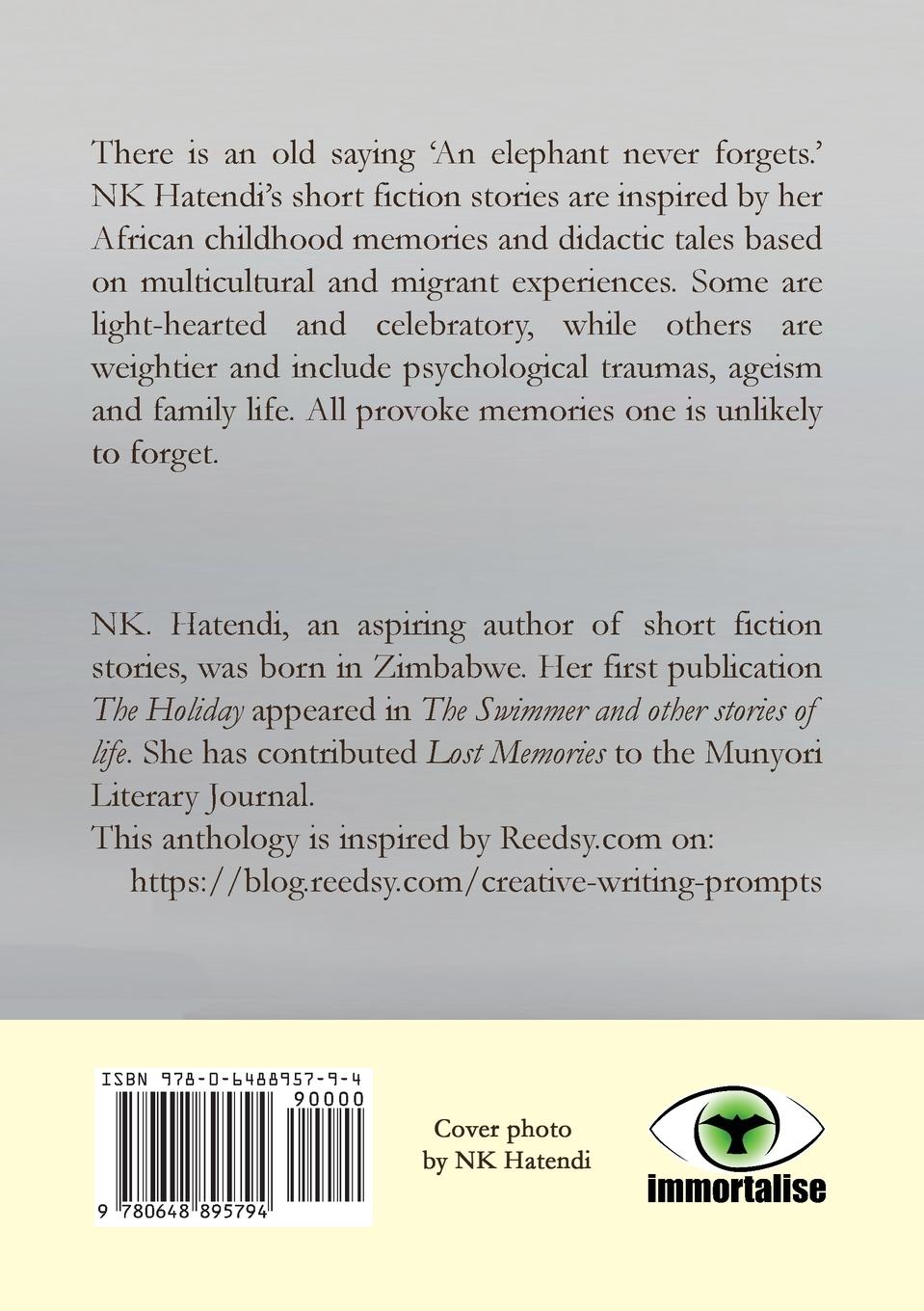 Rückseitencover Lost Memories and other things I thought I forgot