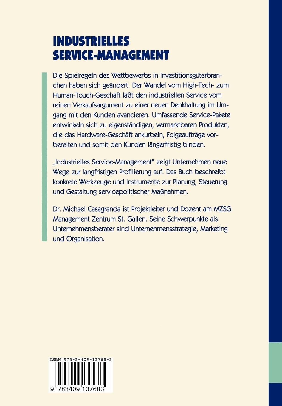 Rückseitencover Industrielles Service-Management