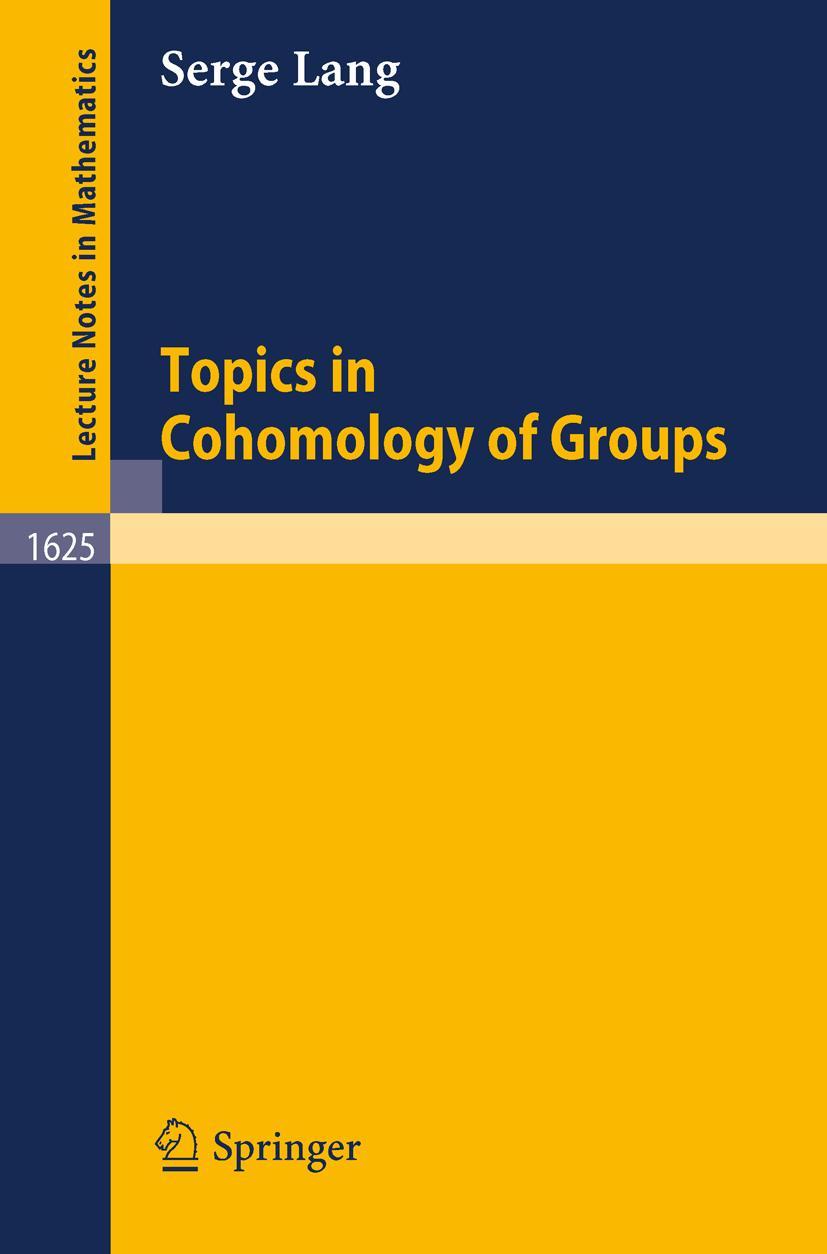 Vorderes Coverbild Topics in Cohomology of Groups