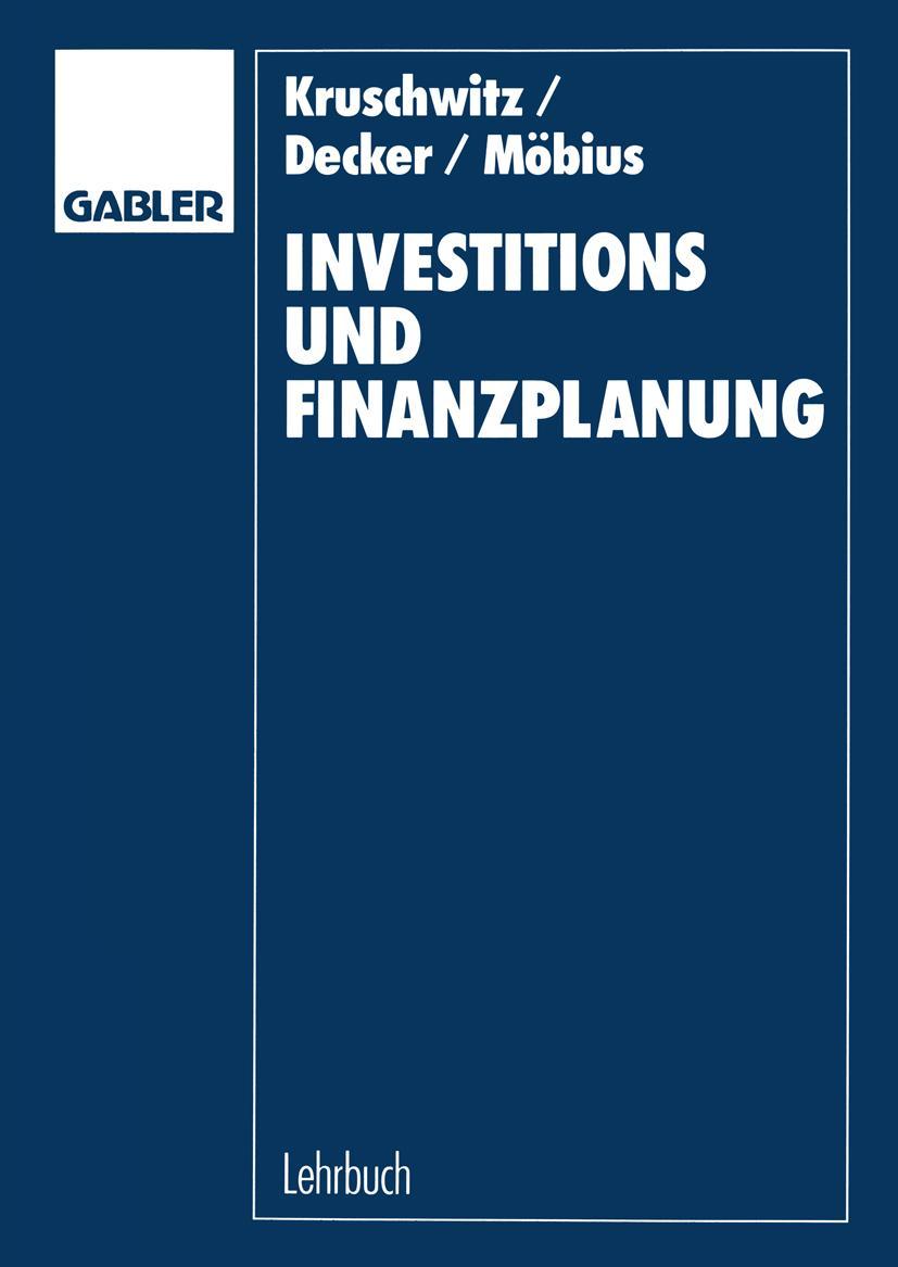 Vorderes Coverbild Investitions- und Finanzplanung