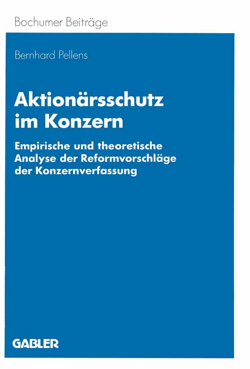 Vorderes Coverbild Aktionärsschutz im Konzern
