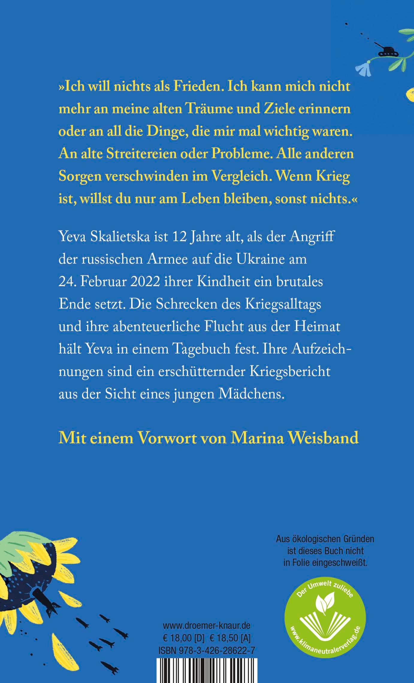 Rückseitencover Ihr wisst nicht, was Krieg ist