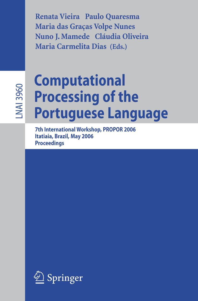 Vorderes Coverbild Computational Processing of the Portuguese Language