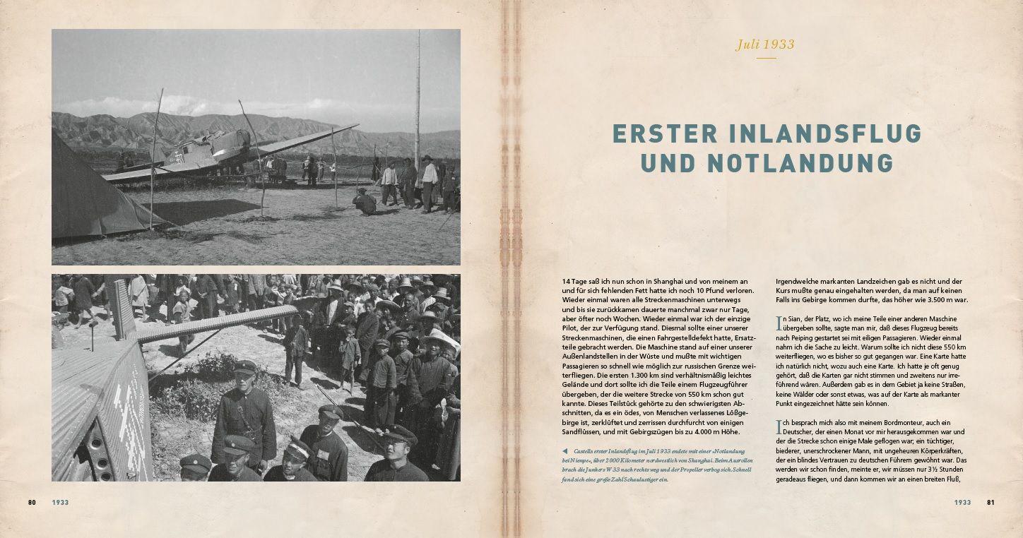 Beispielinhalt (Bild) Bildband - Wulf-Diether Graf zu Castell - Pionier der Lüfte