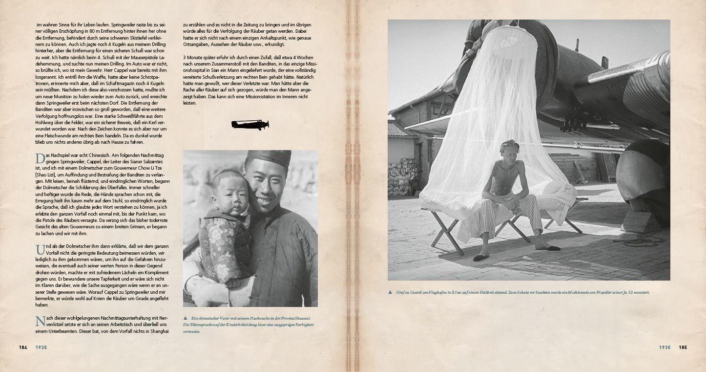 Beispielinhalt (Bild) Bildband - Wulf-Diether Graf zu Castell - Pionier der Lüfte