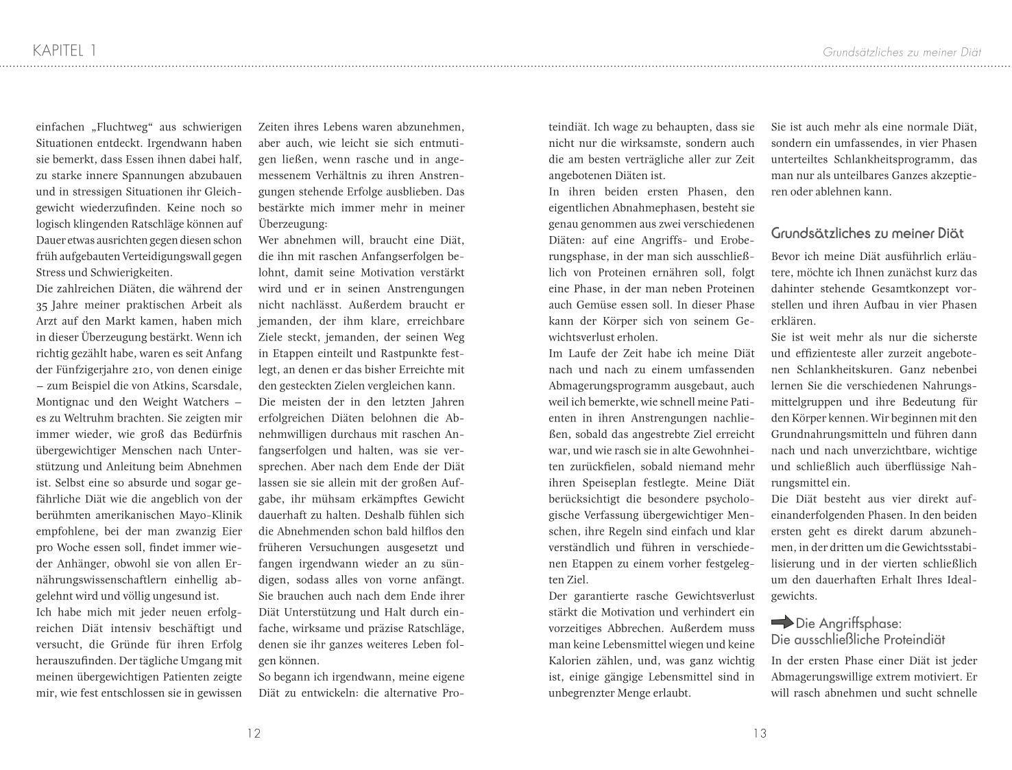 Beispielinhalt (Bild) Die Dukan Diät