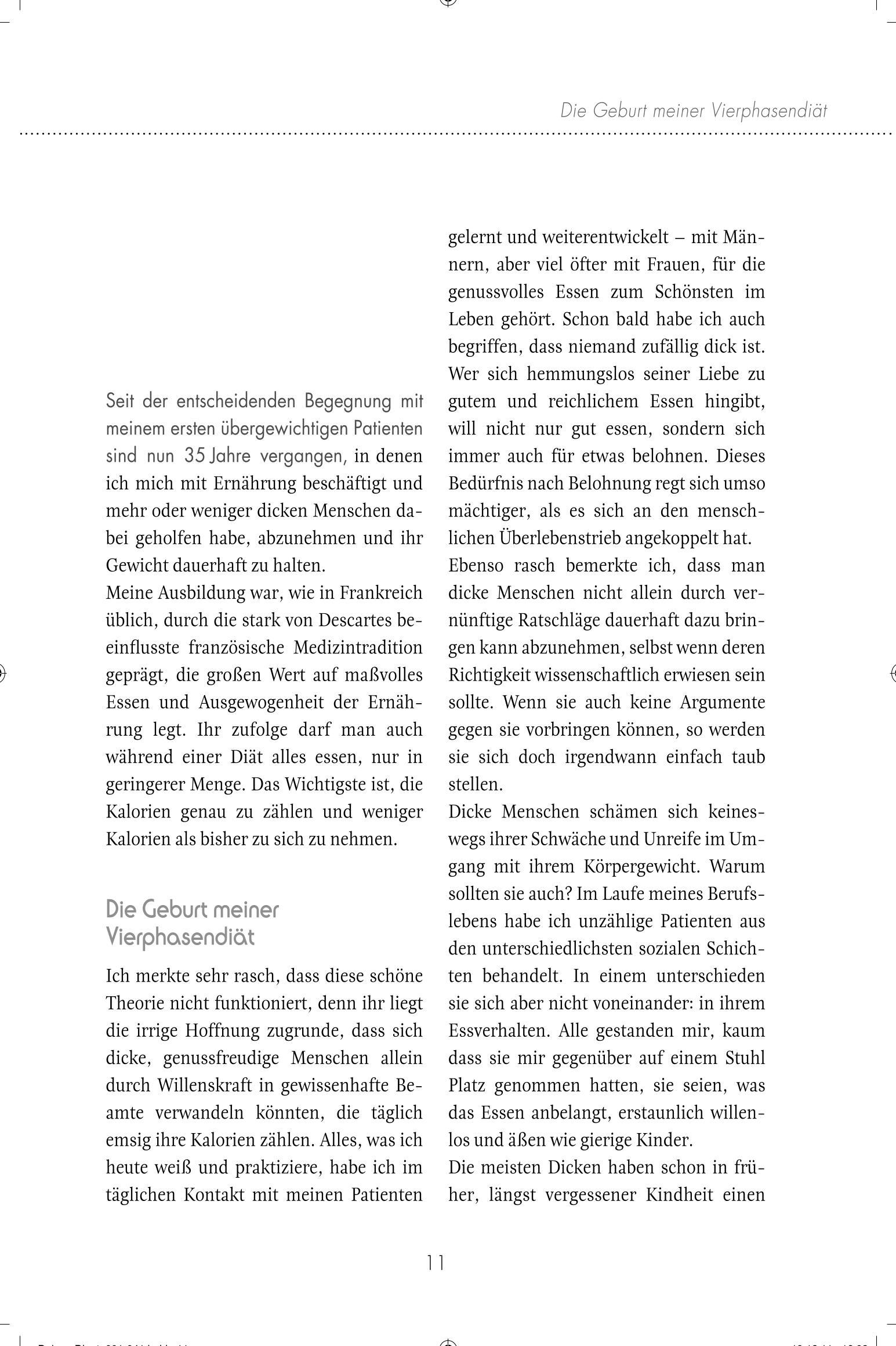 Beispielinhalt (Bild) Die Dukan Diät