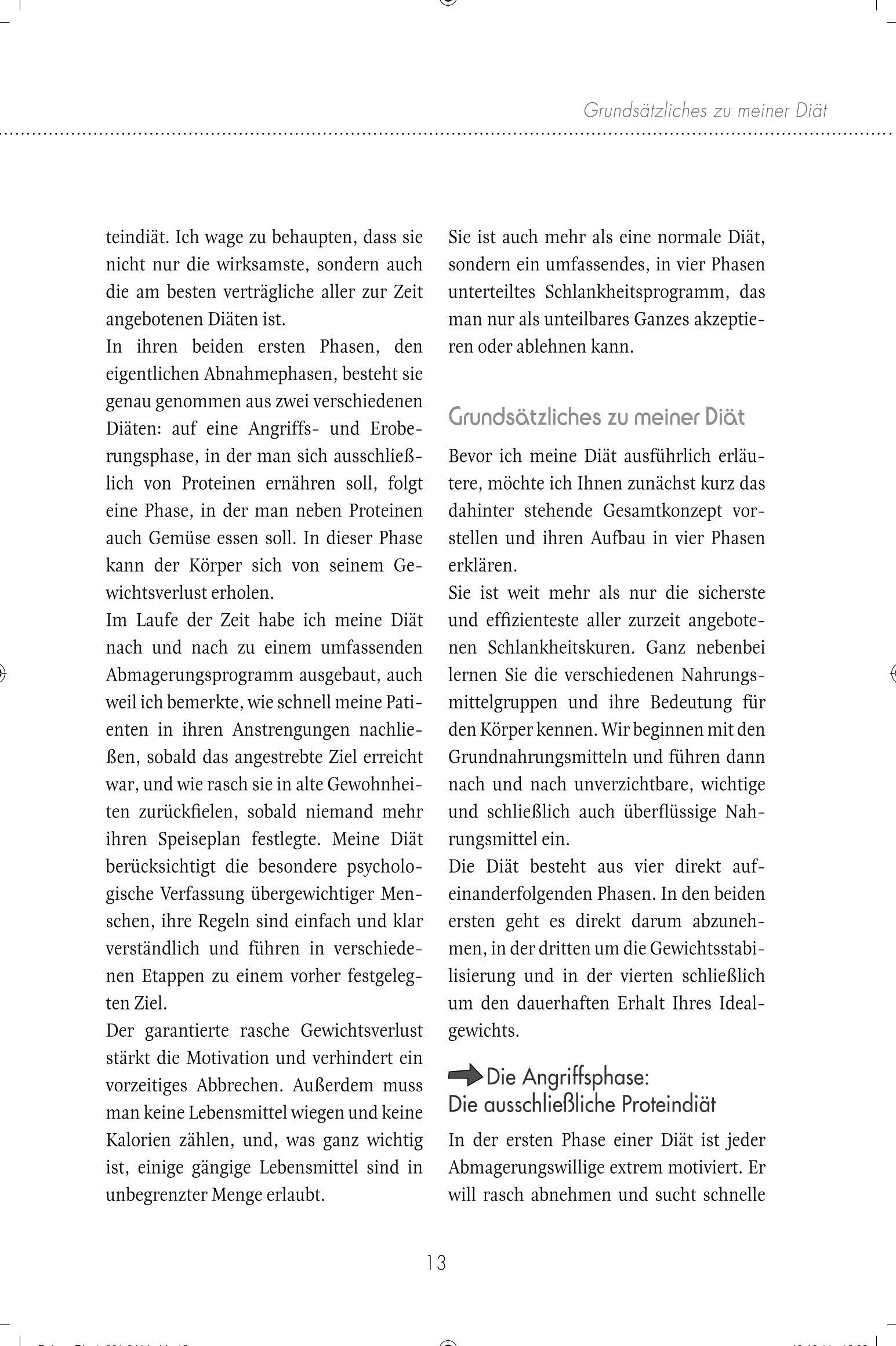 Beispielinhalt (Bild) Die Dukan Diät