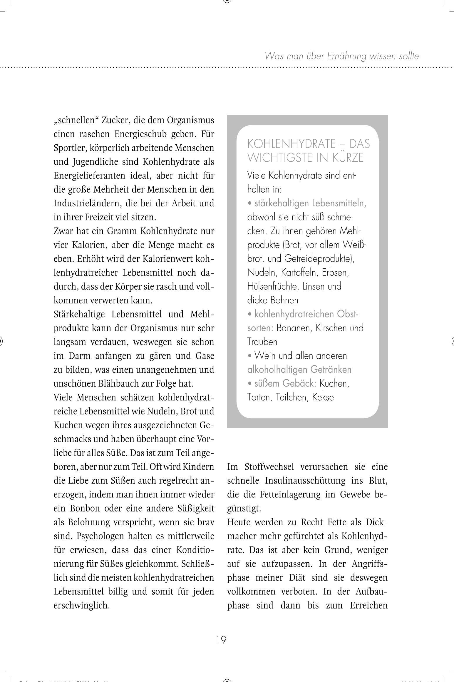 Beispielinhalt (Bild) Die Dukan Diät