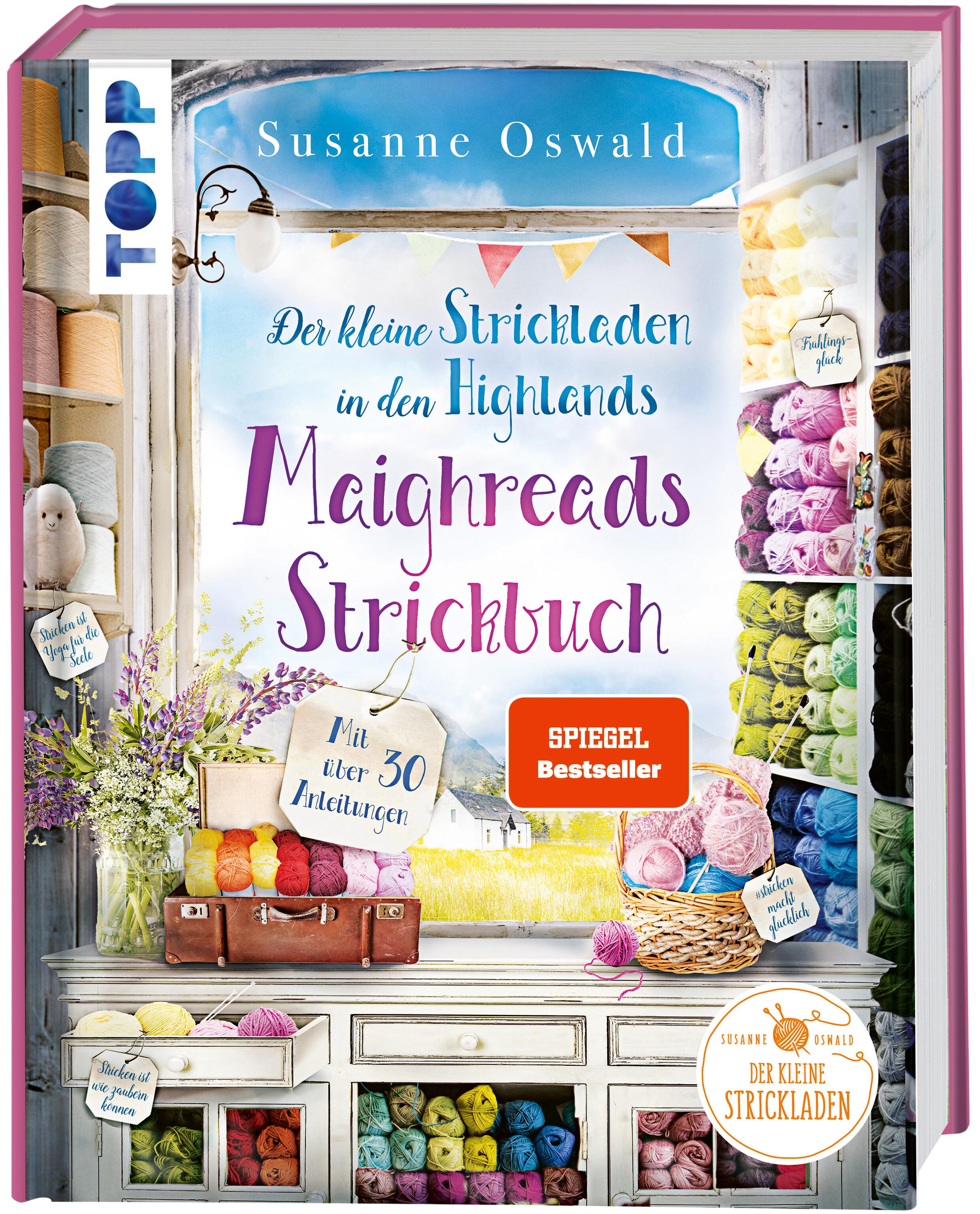 Vorderes Coverbild Der kleine Strickladen in den Highlands. Maighreads Strickbuch.
