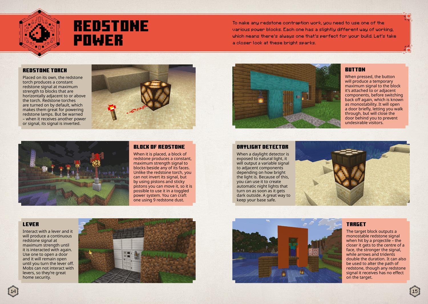 Beispielinhalt (Bild) All New Official Minecraft Redstone Handbook