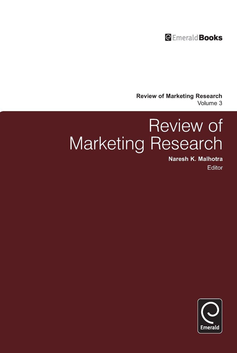 Vorderes Coverbild Review of Marketing Research