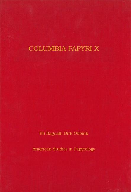 Vorderes Coverbild Columbia Papyri X