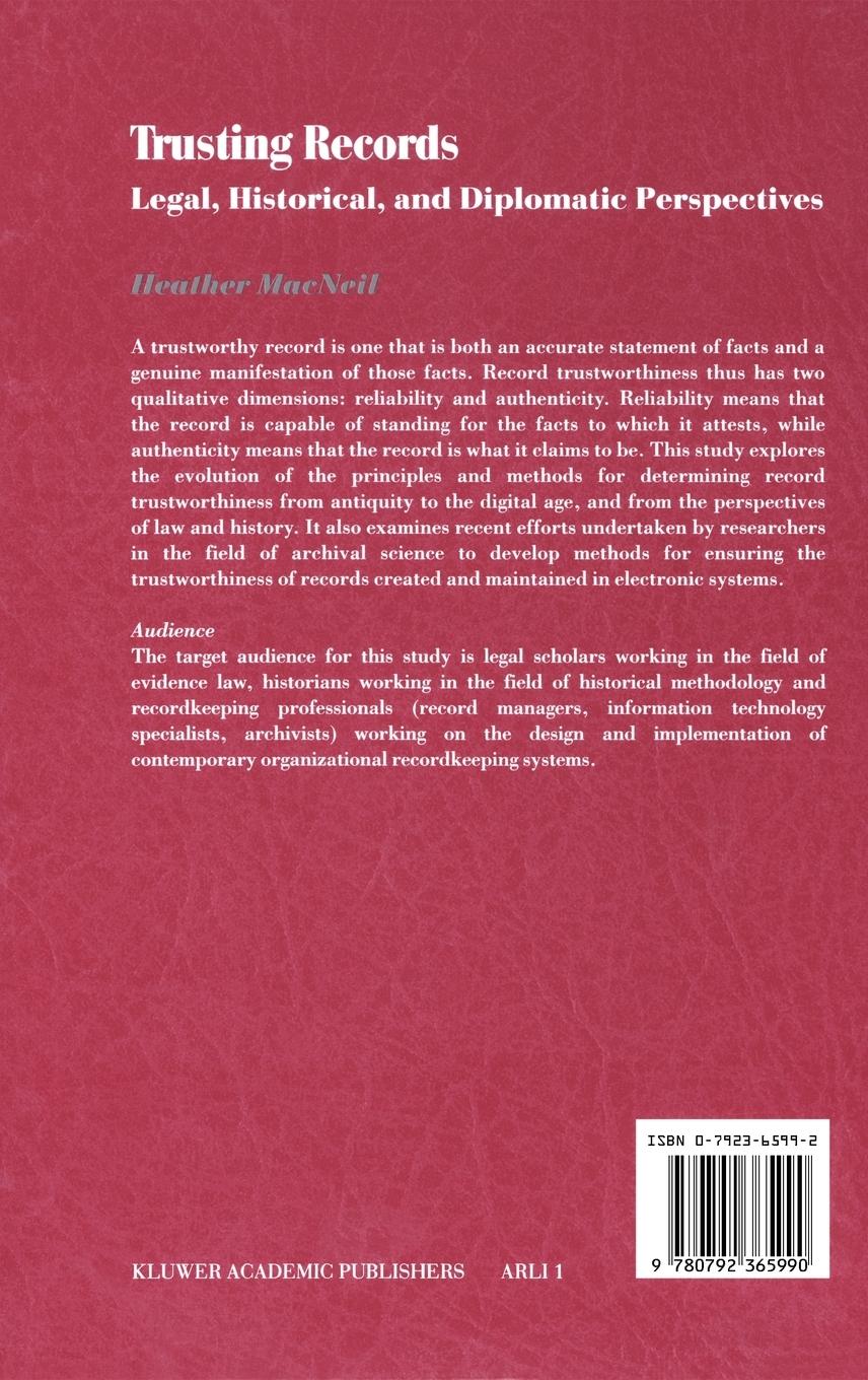 Rückseitencover Trusting Records