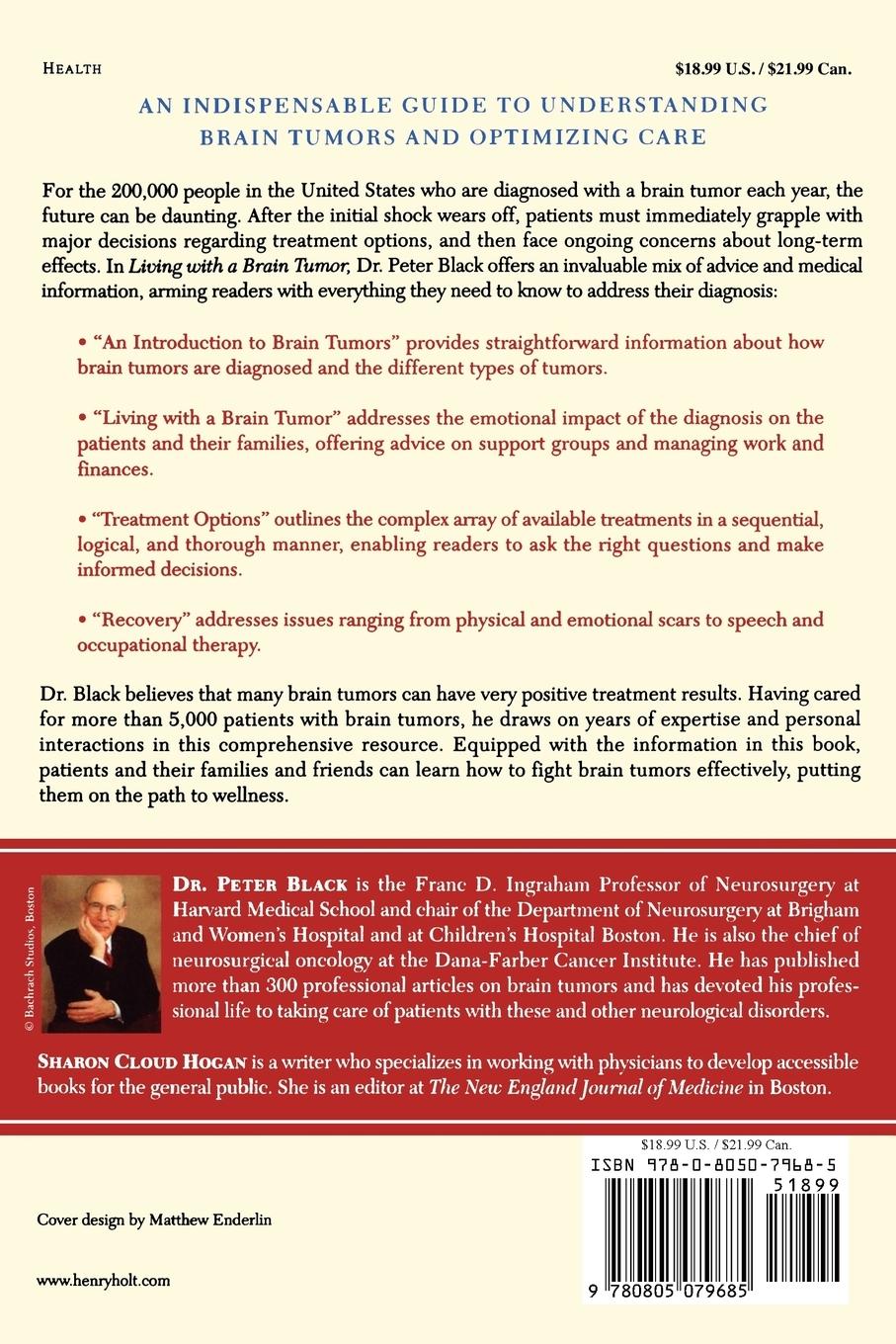 Rückseitencover Living with a Brain Tumor