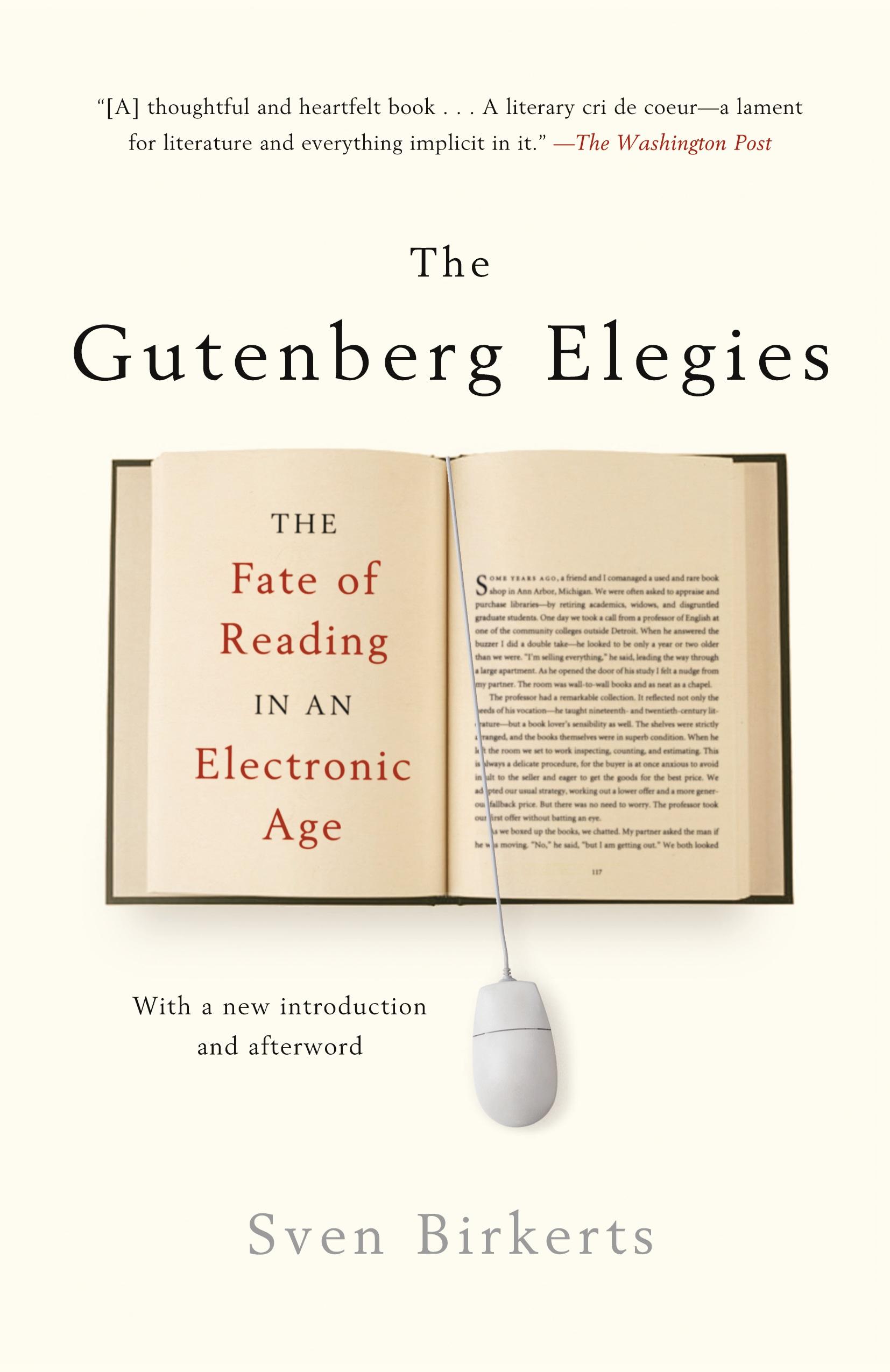 Vorderes Coverbild The Gutenberg Elegies
