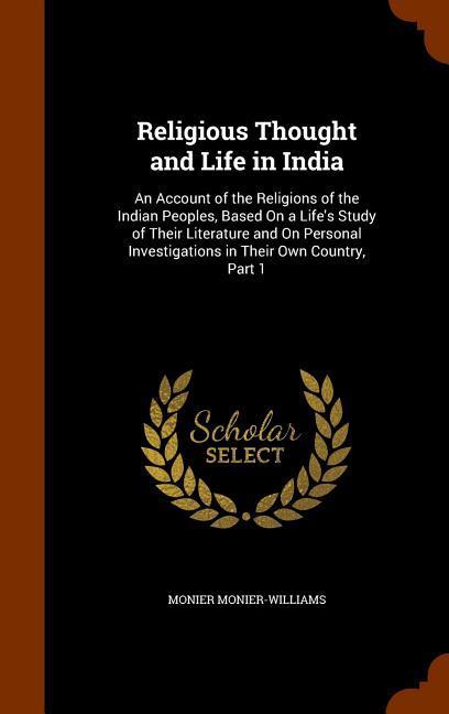 Vorderes Coverbild Religious Thought and Life in India