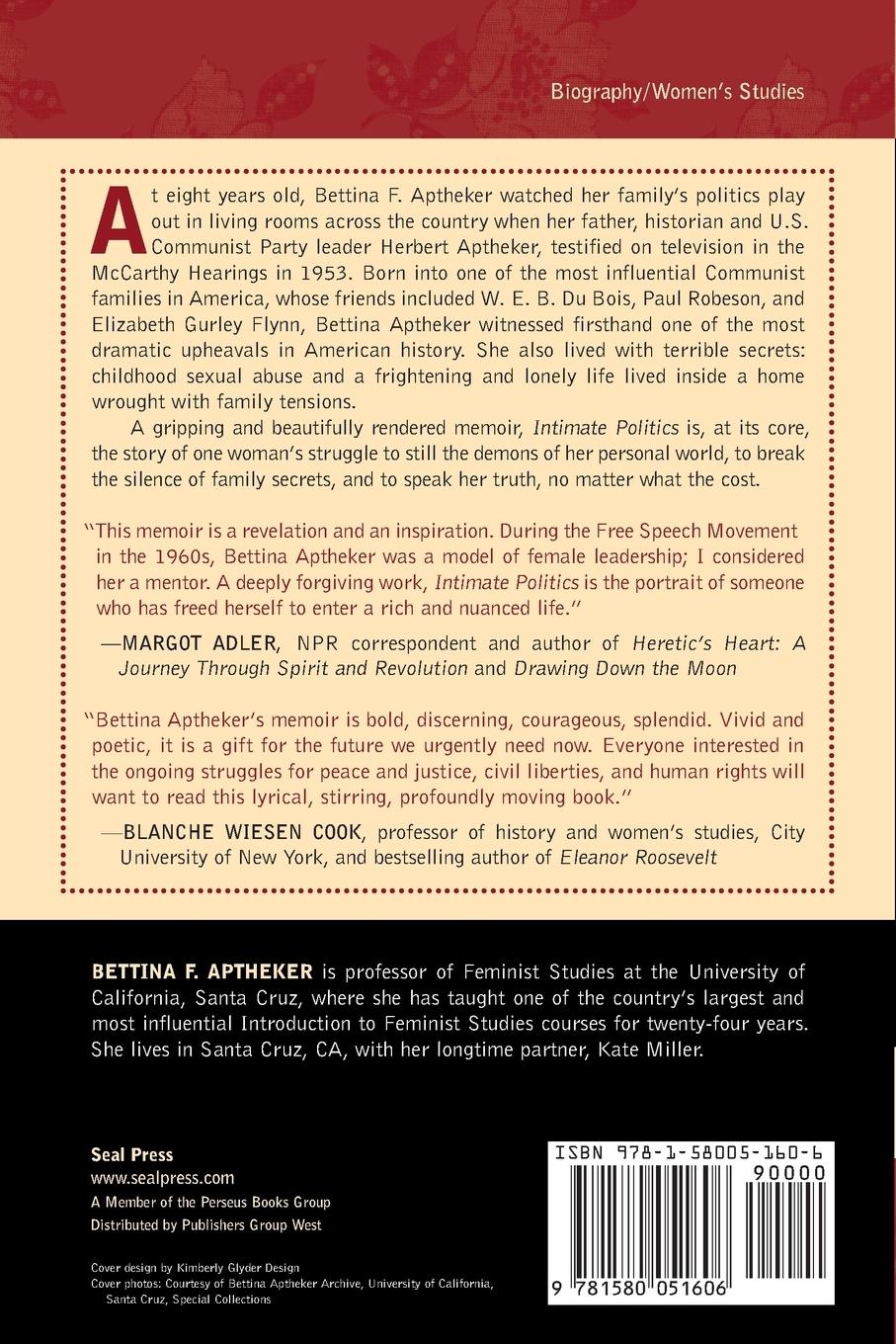 Rückseitencover Intimate Politics