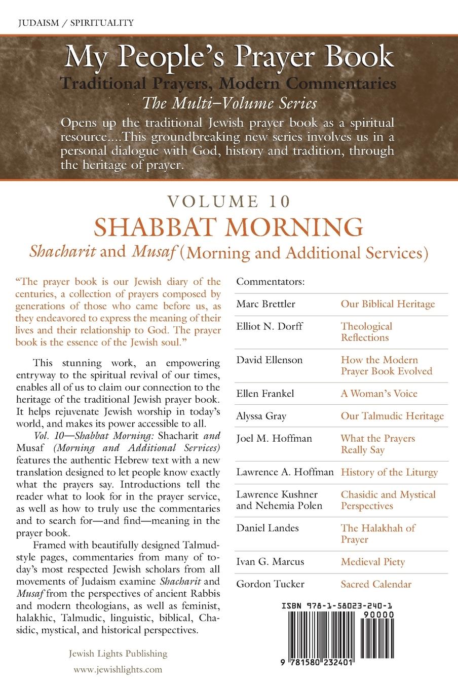 Rückseitencover My People's Prayer Book Vol 10