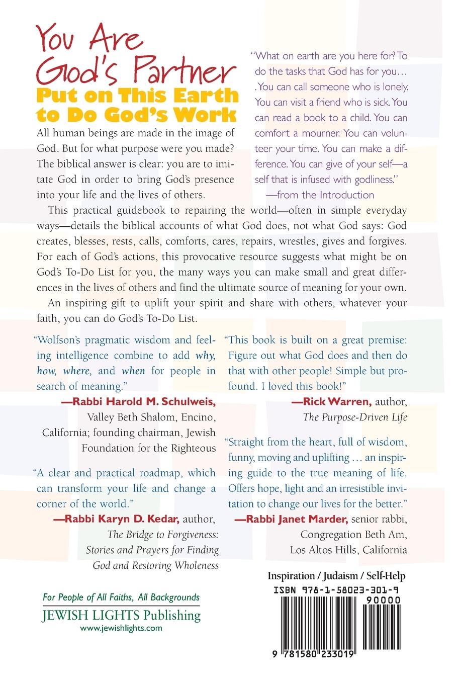 Rückseitencover God's To-Do List