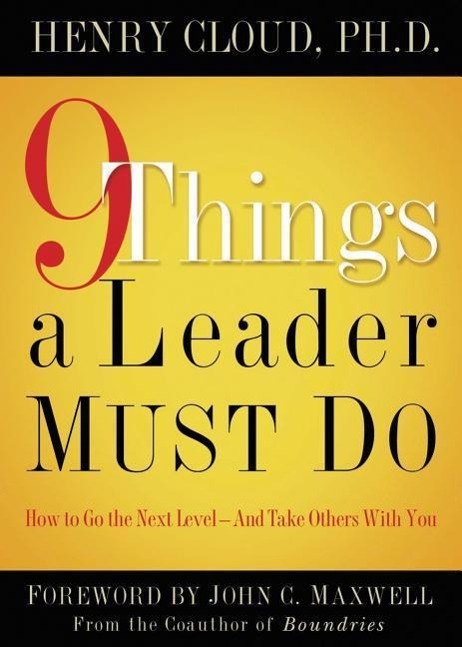 Vorderes Coverbild 9 Things a Leader Must Do