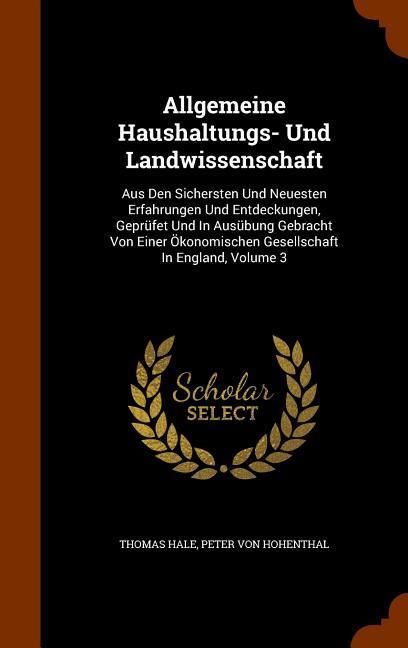 Vorderes Coverbild Allgemeine Haushaltungs- Und Landwissenschaft
