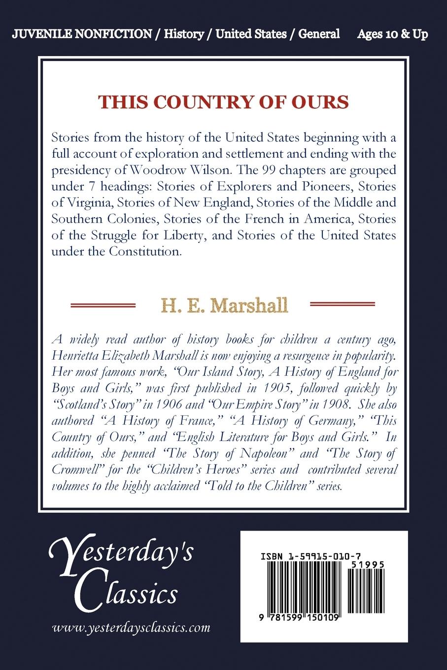 Rückseitencover This Country of Ours (Yesterday's Classics)