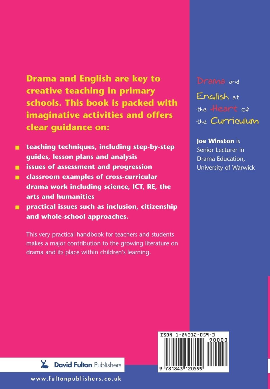 Rückseitencover Drama and English at the Heart of the Curriculum