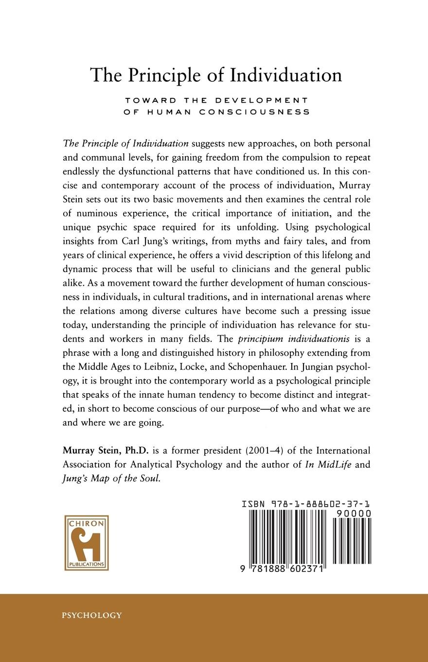 Rückseitencover The Principle of Individuation