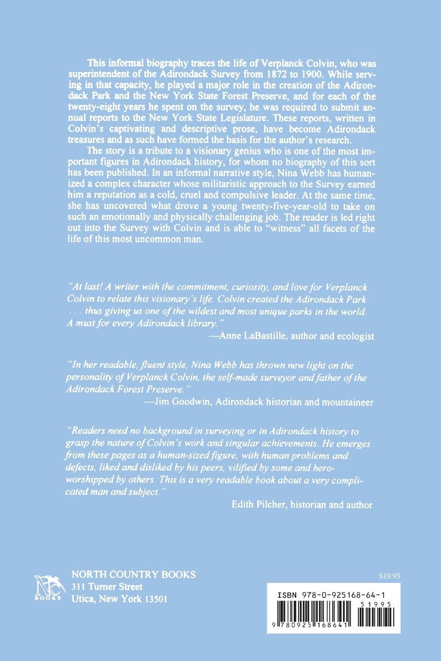 Rückseitencover Footsteps Through The Adirondacks