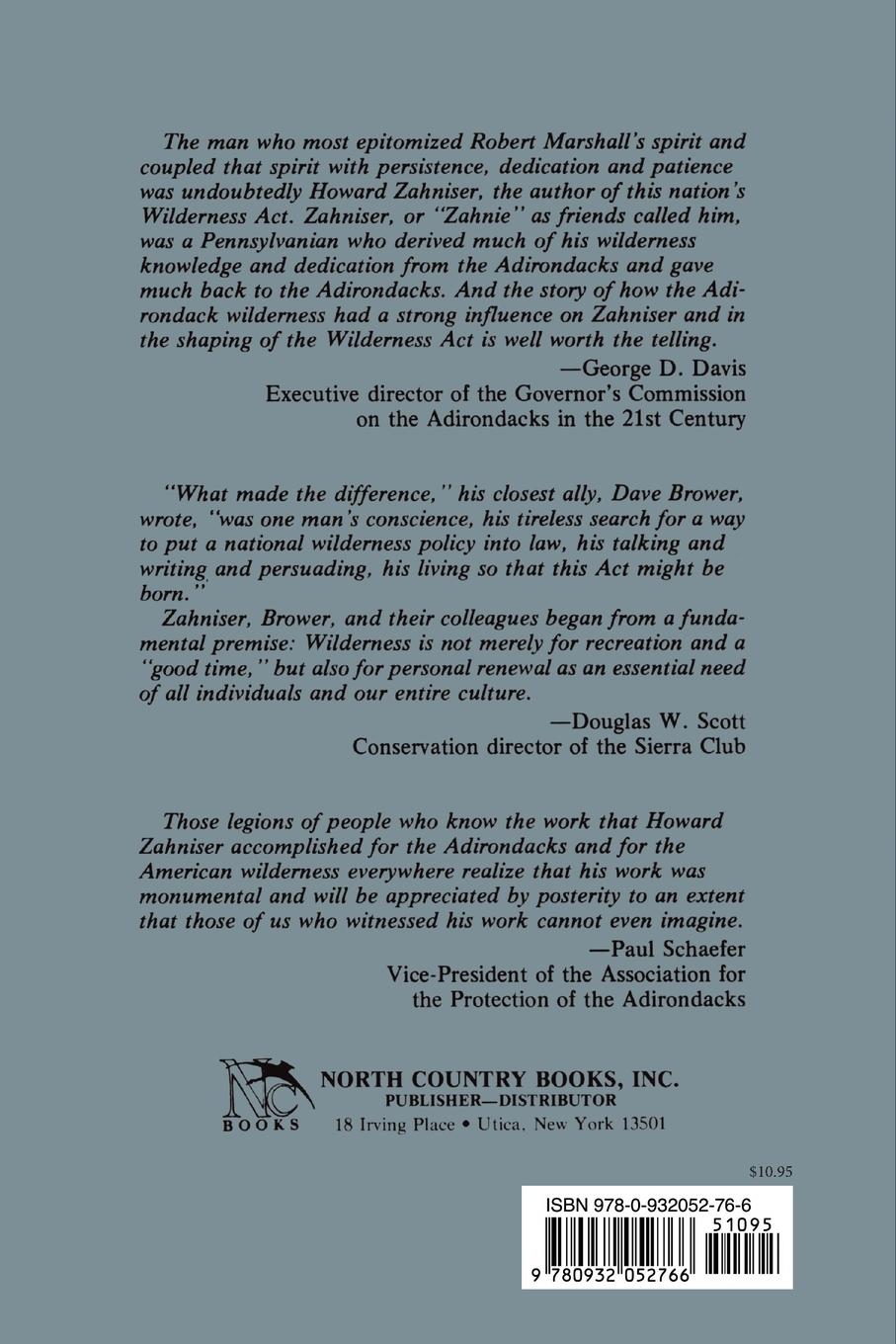 Rückseitencover Where Wilderness Preservation Began