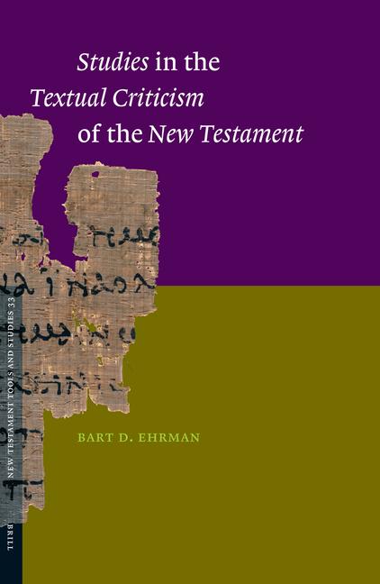 Vorderes Coverbild Studies in the Textual Criticism of the New Testament