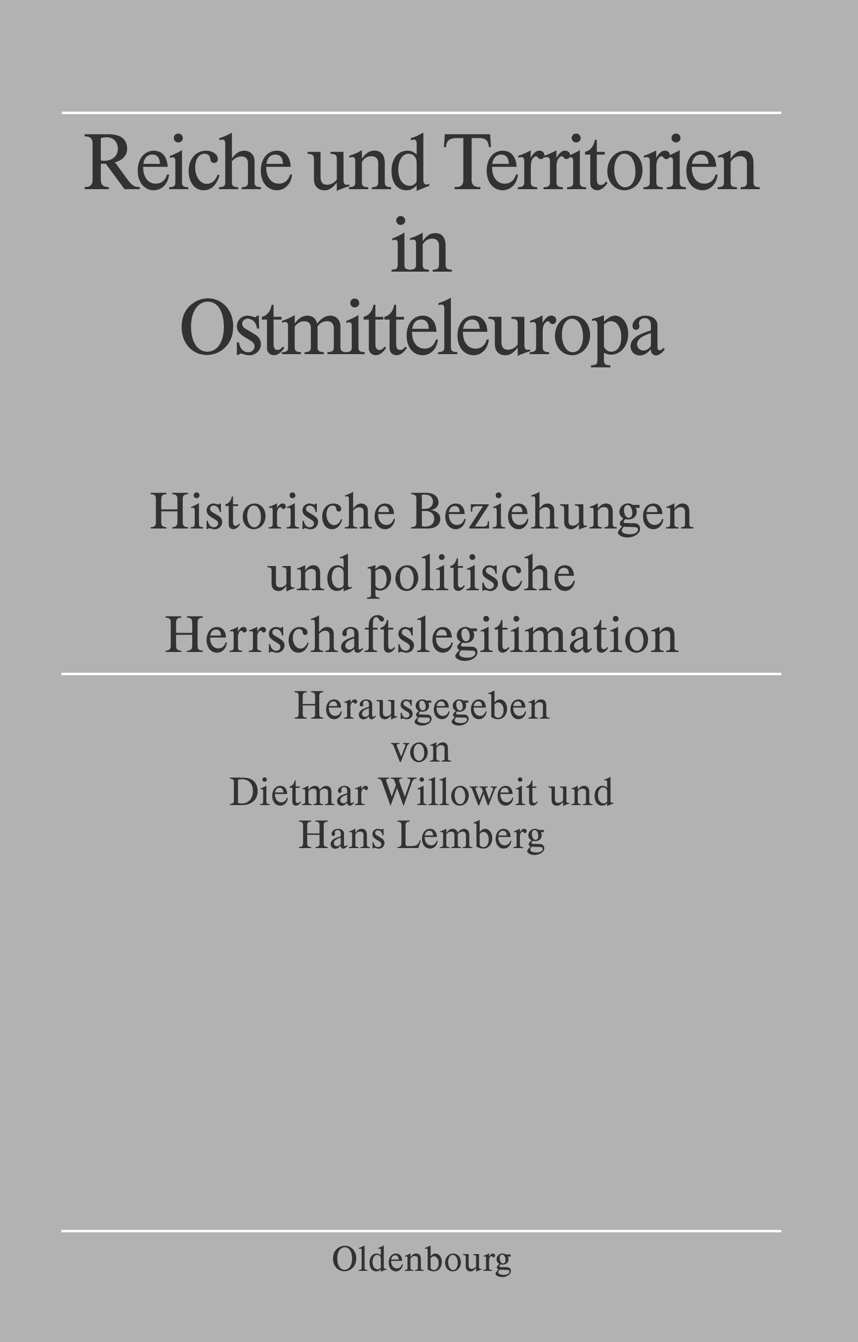 Vorderes Coverbild Reiche und Territorien in Ostmitteleuropa